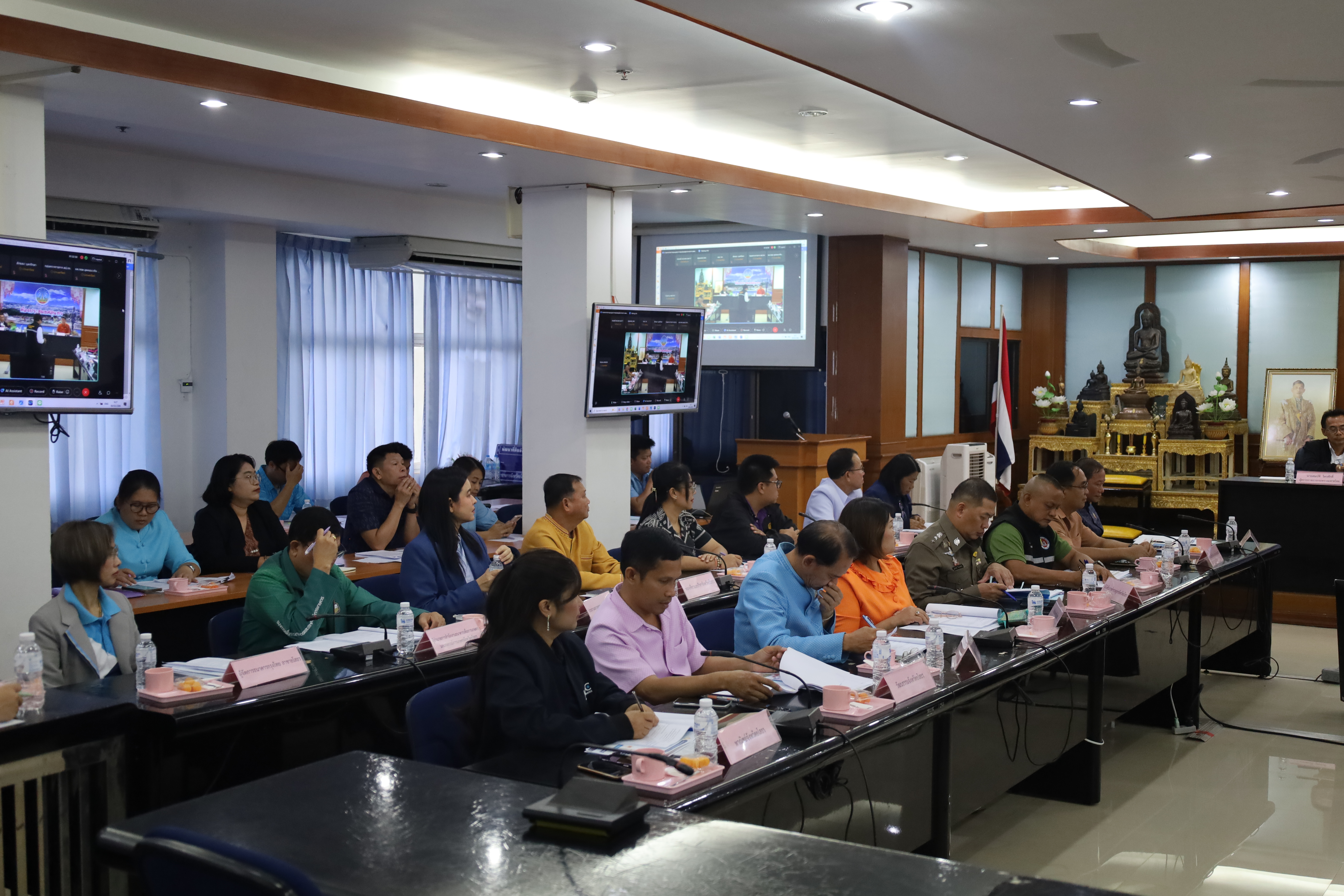 🌈พช.ยโสธร🌈 เข้าประชุมการตรวจราชการของคณะผู้ตรวจราชการ เขตตรวจราชการที่ 14 ประจำปีงบประมาณ พศ.2568 รอบที่ 1